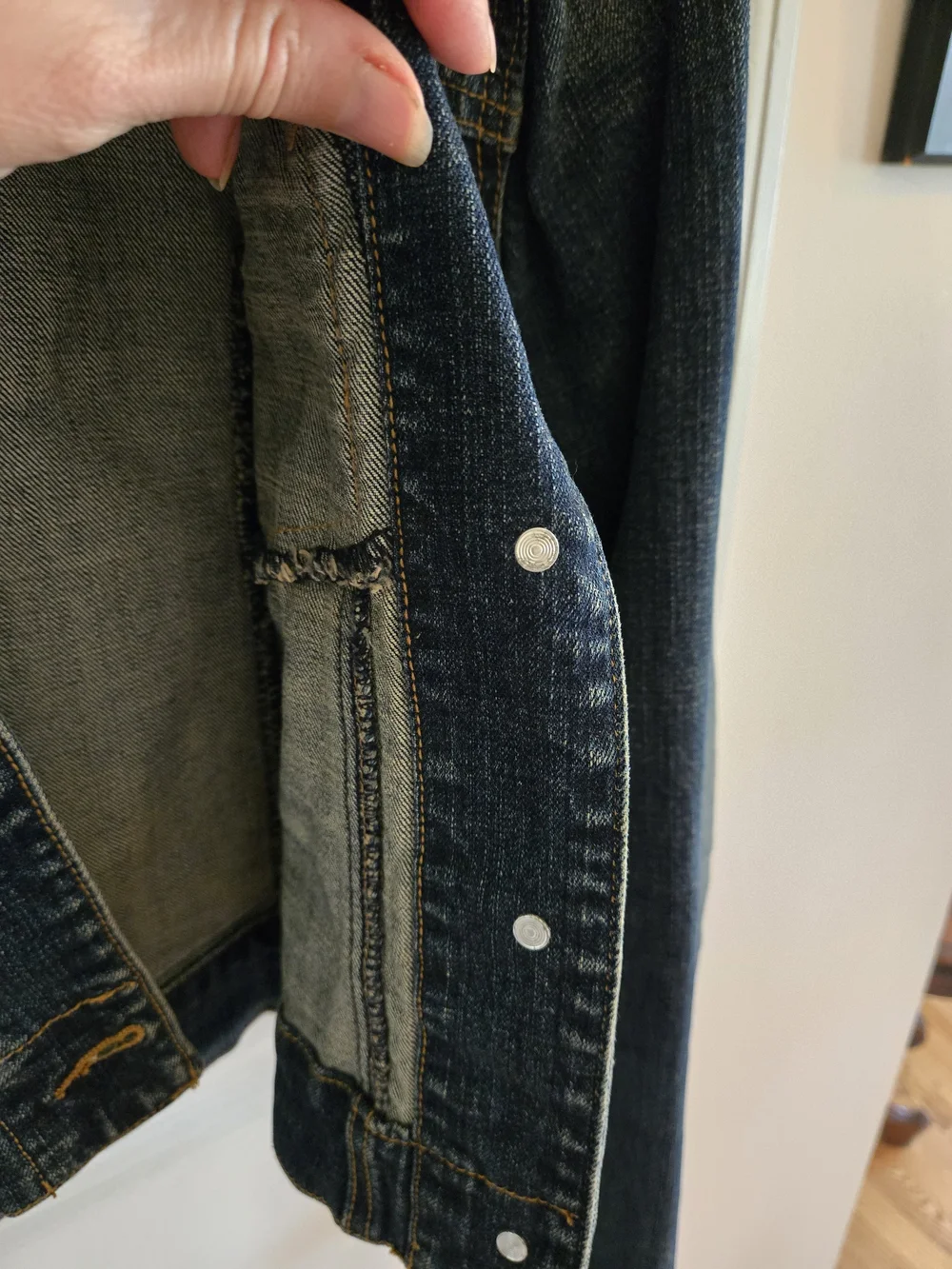 Younique Vintage Hooded Jean Jacket with Faux Fur Trim